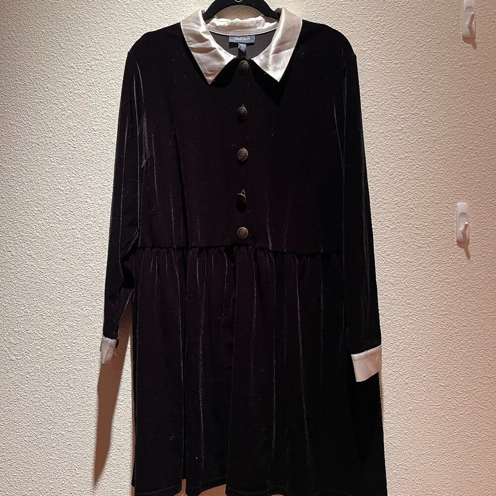 ModCloth Velvet Dress Wednesday Addams